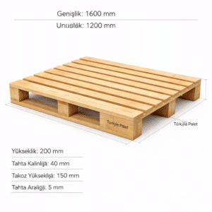 1600 × 1200 Palet Ölçüsü Nedir? Dev Ahşap Palet Özellikleri ve Palet Fiyatları